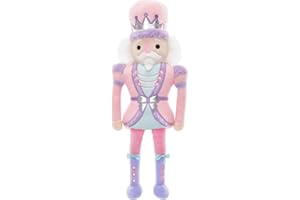 iscream Furry Plush 18.5" Nutcracker Embroidered Accent Holiday Pillow - Coco