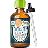 Healing Solutions 2 oz Sleep Essential Oil for Diffuser, Relaxation, Organic, Pure, Undiluted - Dream Essential Blend, 60 ml Sleep Aid - Organic Diffuser Oil