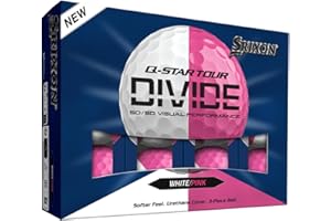Srixon Q-Star Tour 6 Divide Golf Balls, White/Pink