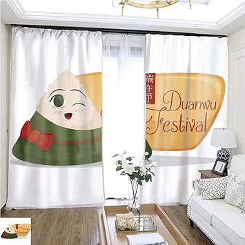 Amazon Com Fashion Curtain Cute Zongzi With Golden Sign To