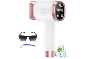 Aopvui Laser Hair Removal for Women and Men, IPL with Ice-Cooling System for Nearly Painless And Long-Lasting Result At-Home Permanent Hair Removal Device 999999 Flashes for Whole Body Use