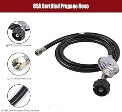 5FT Low Pressure Propane Gas Hose Regulator with