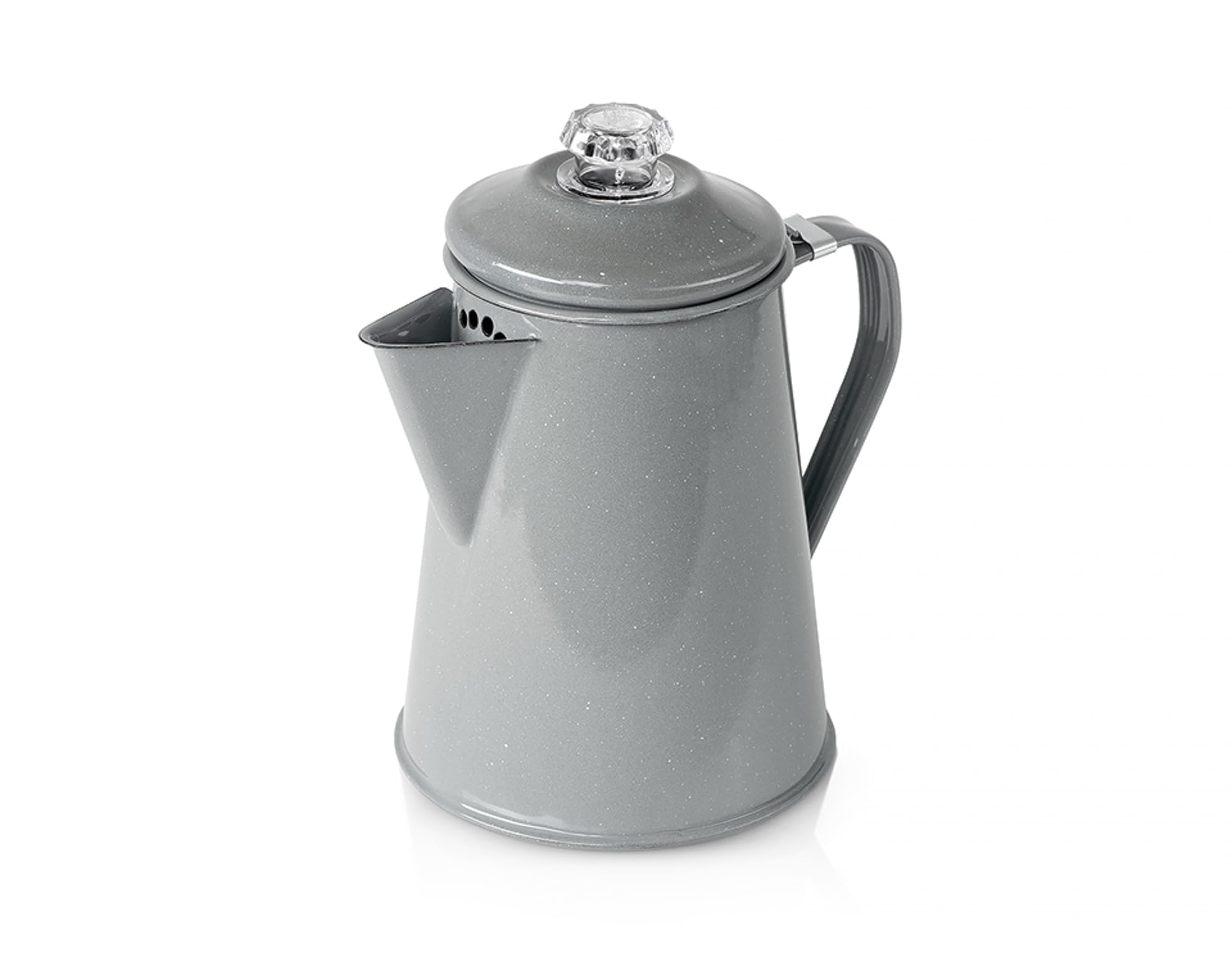 Photo 1 of GSI Outdoors Mesa - Earl Grey - 2 QT Enamelware Percolator Coffee Pot – 8-Cup Dishwasher Safe Campfire Coffee Maker, Durable Vintage Kettle for Camping, RV, Stovetop & Outdoor Brewing