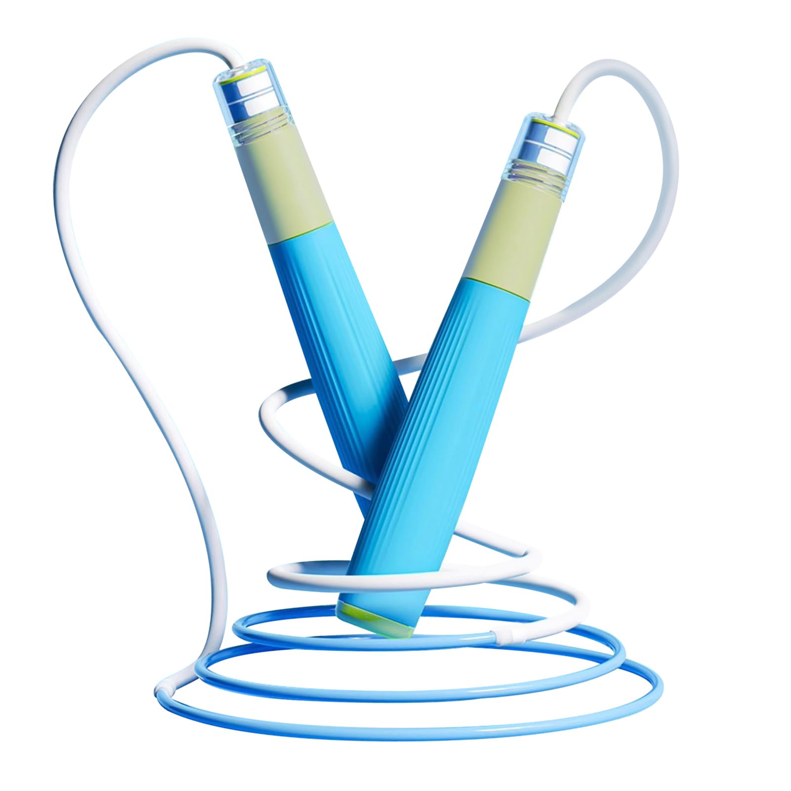 Photo 1 of Gaoykai jump rope for kids women and men,Lightweight jump rope with double ball bearing system, Adjustable Tangle-Free Fitness Skipping Ropes with Silicone Comfortable Grips (blue)