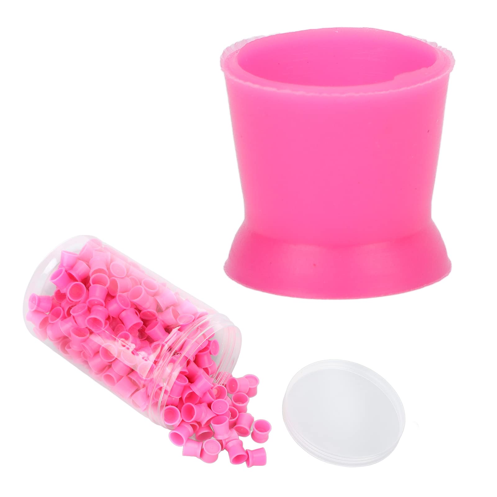 Disposable Ink Cap,Ink Caps Cups,ink cups,Silicone Ink,Pink Pigment Cups,Piercing & Tattoo Supplies 300pcs Tattoo Ink Cup Disposable Silicone Tattoo Pigment Cup Eyebrow Eyeliner Lip Color Pigment Cup
