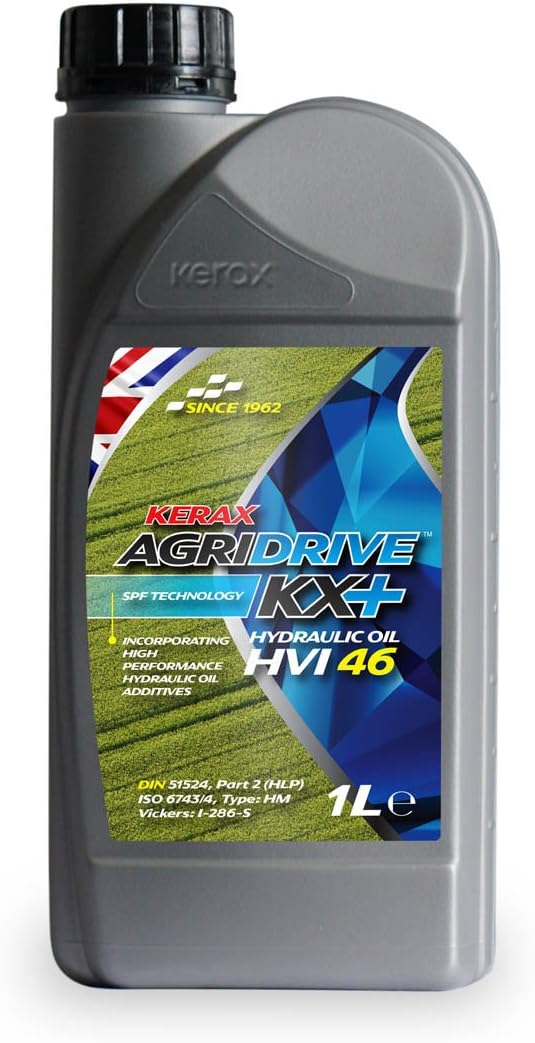 Kerax ISO 46 HVI Hydraulic Oil High Viscosity Index Fluid DIN 51524