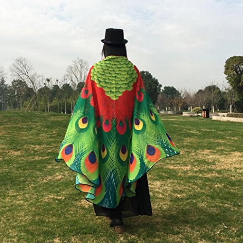 Ankola Clearance Halloween/Party Prop Soft Fabric Butterfly Wings Shawl Fairy Ladies Nymph Pixie Costume Accessory (One Size, Red)