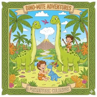 Livro Dinossauros com Humanos Pré-Históricos – Livro de Colorir Divertido: Aventura jurássica para crianças e adultos com dinossauros, cavernas e cenas incríveis da pré-história |
