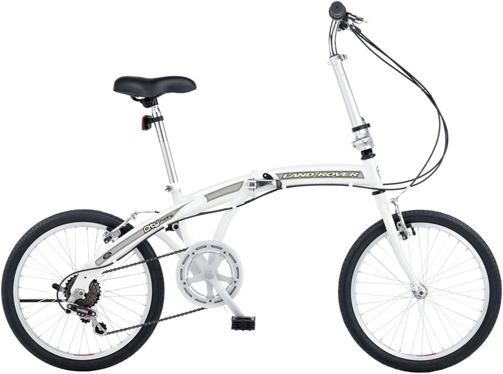 Land Rover City Wheel Folding Bike White, 20 Inch Amazon.co.uk Sports & Outdoors