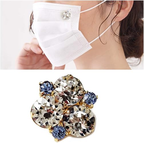 Amazon メロディーアクセサリー 日本製 Made In Japan マスクが華やかになるビジュースワロのマスクピアス Mp 6 Aタイプ サファイア ジュエリー小物 ケア用品 通販