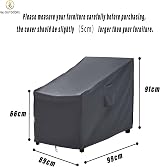F&J Outdoors Waterproof Garden Chair Covers Heavy Duty UV Resistant view 2