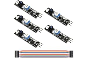 DAOKI 5Pcs Tracing Sensor Module KY-033 Line Tracking Sensor Infrared Obstacle Avoidance Detection Sensor One Channel 3 Pin for Arduino