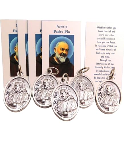 St. Pio Prayer Card - Credit Card Size, Italian Design - Padre Pio Devotional Card