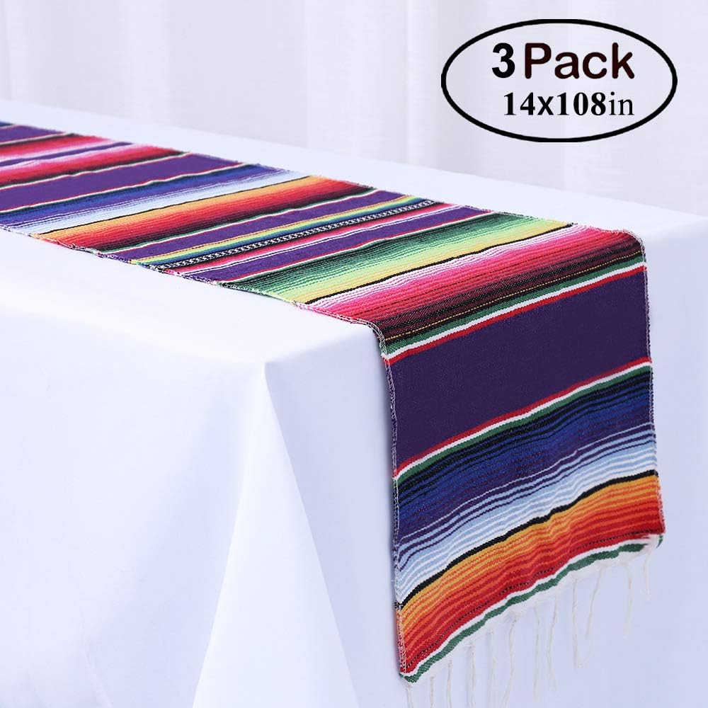 Best mexican serape blanket table runner