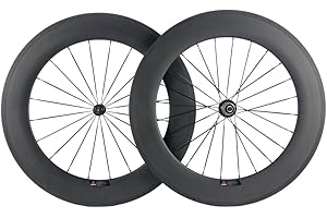 Sunrise Bike 88mm Wheelset Clincher 700c Carbon Cyclocross Rim for Road Bicycle 23mm Width