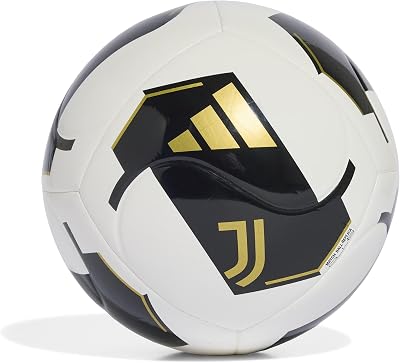 Unisex Adulto Juventus Home Club Recreation Ball, White/Black, 5