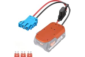 for Power Wheel Adapter for RIDGID 18V Li-ion Battery Adapter Compatible with Peg-Perego Kids 12V Ride-on Toy with 40A Fuse H