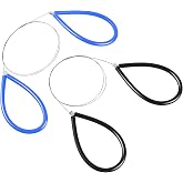Clay Cutters Wire Steel Wire Clay Cutter Cutting Pottery Tools Cut Off Tools for Clay Artists with Black and Blue Handle Pottery Wheel Wire Tools 2 Pcs