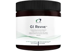 Designs for Health GI Revive Powder - Gut Health with Slippery Elm, Cat's Claw, L-Glutamine, Marshmallow - Non-GMO Drink Add-