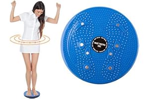 TRIXES Twist Board - Torsion Disc - Waist & HIPS Twist Board for Fitness and Exercise Blue