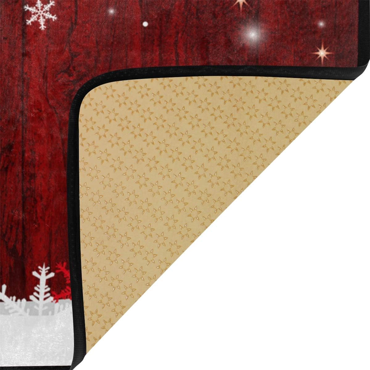 Anti Fatigue Kitchen Floor Mat, 39 x 20 In Vintage Non Slip Absorbent Comfort Modern Standing Mat Soft Kitchen Runner Rug for Hallway Entryway Bathroom Living Room Bedroom Christmas Tree: Kitchen & Dining
