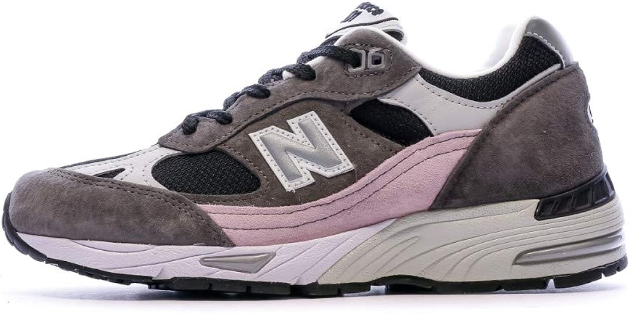 New Balance Women's 991 Grey and Pink Trainers: Amazon.co.uk: Shoes & Bags