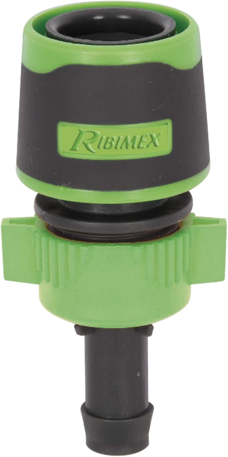 Ribimex Pra/RB.1255 Quick coupling with grooved, Grey and Green, S