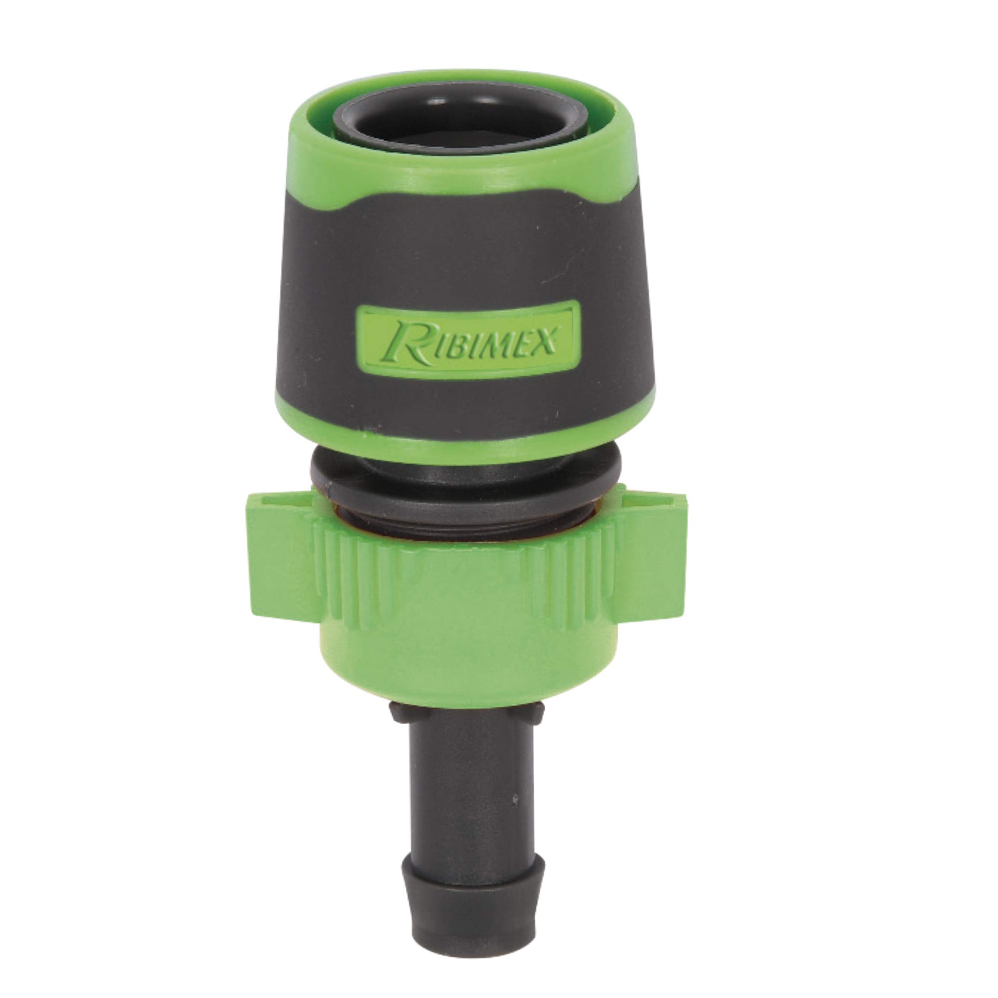 Ribimex Pra/RB.1255 Quick coupling with grooved, Grey and Green