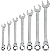 CRAFTSMAN 7-Piece Combination Ratcheting Wrench Set, 12-Point Standard SAE (CMMT87020)