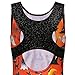 TFJH E Ballet Leotard Girls Gymnastics Apparel Practice Clothes Size 7-8 Orange Halloween 8A