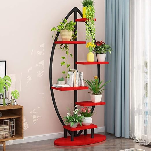 Soporte de Planta de Acero Curvado Creativo Grande, Soporte de ...