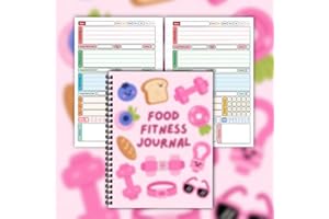 1PCS Weight Loss Diary for Women 5.8x8.2inch Weight Loss Plan Fitness & Diet Journal with Trackers for Food, Exercise, Goals 