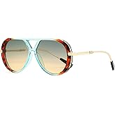 FEISEDY Retro Gold Metal Aviator Sunglasses for Women Men B0405 | UV400 Protection, Oversized 70s Aviators Sun Glasses, Vinta
