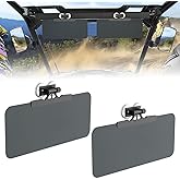 Katywixu 2Pcs UTV Magnetic Sun Visor, Golf Cart Sun Visor | 15.7" x 7.8" for Ehicles with Pro-Fit Bar or Metal Roof and Crossbars, Compatible with Ranger Defender Uforce 1000 EZGO