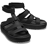Crocs Women's Brooklyn Luxe Gladiator Platform Sandals, Black