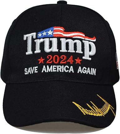 Amazon Com Donald Trump 2024 Cap Maga Usa Baseball Caps Save America Again Hat Black Clothing