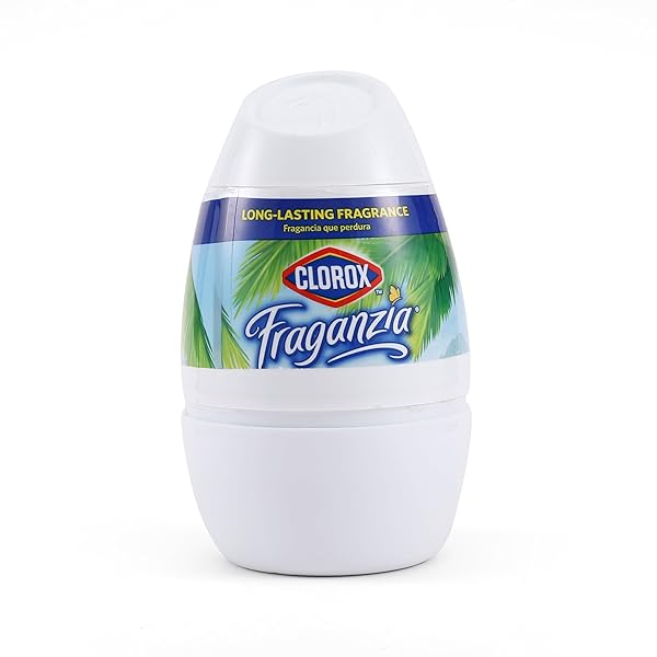CLOROX FRAGANZIA GEL AIR FRESHENER CONE, ISLAND ORCHID SCENT – NO-PLUG, BATTERY-FREE AIR FRESHENER FOR SMALL ROOMS, CLOSETS, KITCHENS, BATHROOMS, OFFICES AND MORE, 6 OUNCE