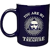 NM NEXTMUG Engraved Ceramic Coffee Mug - You Are My National Treasure - Funny Love You Valentines Day Gift Tea Cup