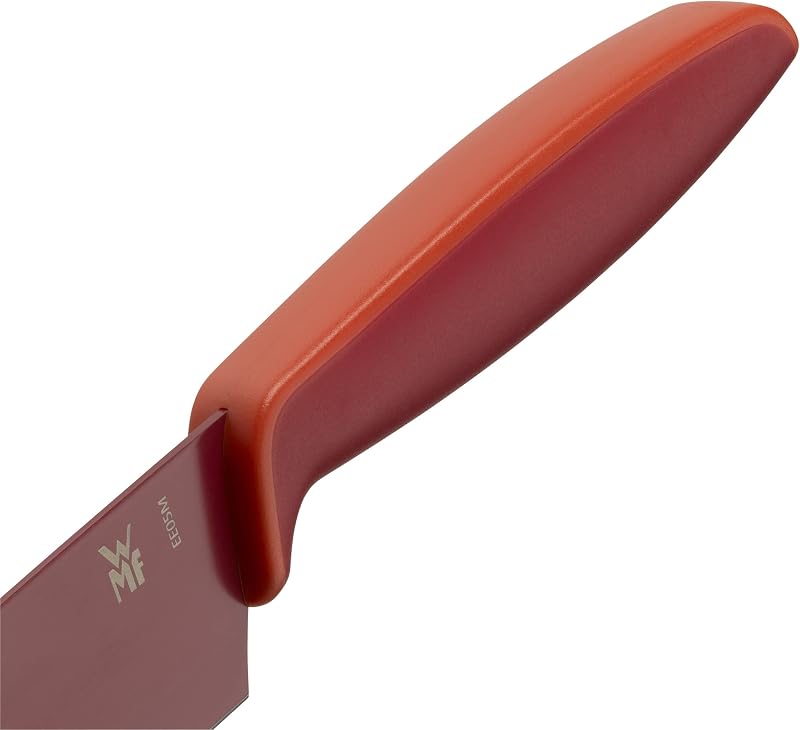 Wmf touch conjunto de 2 capas protetoras, aço, vermelho, faca de cozinha de 24 cm e faca multiuso de 20,5 cm