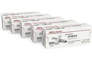 Office Depot Standard Staples, 1/4in., Pack Of 5 Boxes, 2665