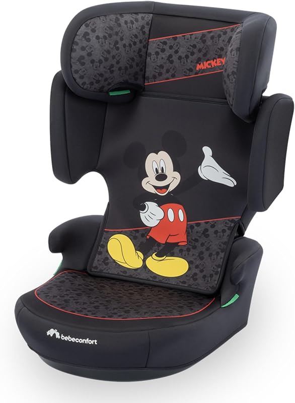Disney RoadSafe i-Size, Seggiolino Auto 15-36 kg Bambini, 3,5-12 anni (100-150 cm), Seggiolino Auto Topolino, Pieghevole, Installazione Cintura, Poggiatesta 14 Posizioni, Authentic Mickey