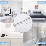 SOMDARHK Heavy Duty Stainless Steel Coat Hooks Wall Mounted Rack 6 Door Hooks view 3