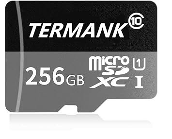 TERMANK 256 GB Micro SD Card High Speed Class 10 SDXC Speicherkarte mit SD-Adapter