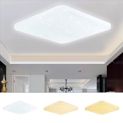 Vingo 60w Led Wand Deckenleuchte Farbwechsel Deckenleuchte Eckig