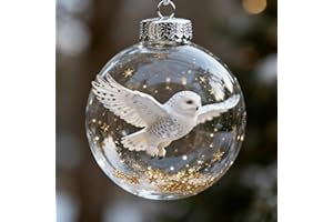 Wildlife Wonders Collection Crystal Plastic Ornament, Nature’S Birds Crystal Plastic Ornament Set, 2.75in Handcrafted Vivid 3