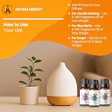 Aroma Energy Women Fragrance Oil Set 5 x 10ml Vegan Made in UK view 3