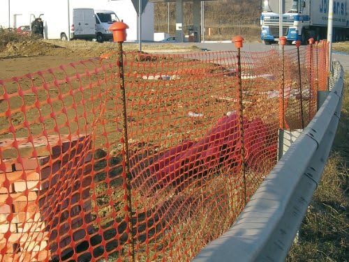Fleximas 1 x 50 m Warning Barrier Fencing - Orange