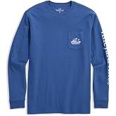 vineyard vines Long Sleeve Pond Hockey Whale Pocket Tee