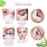 URAQT 50 Pairs Eyelash Extension Gel Pads Lint Free Under Eye Patches + 10 view 4