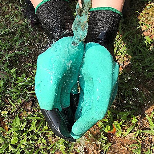 image for DINOKA Garden Genie Gloves Waterproof Garden Gloves With Claws for Dig